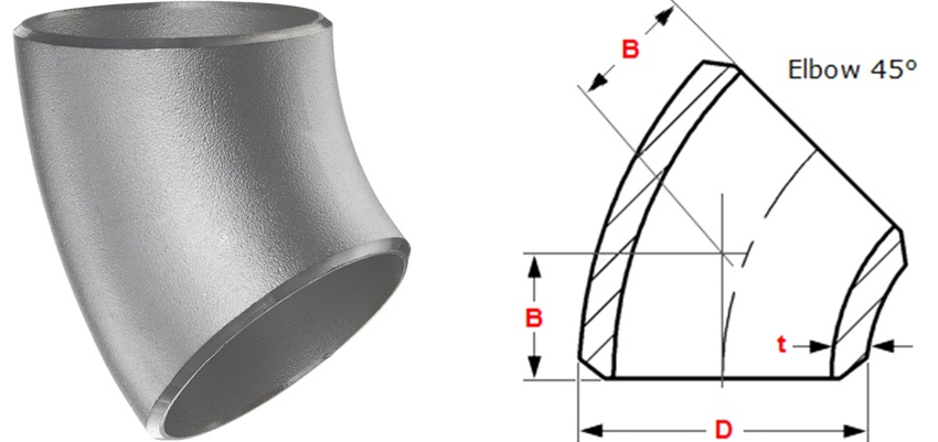 45 Degree Short Radius Elbow Manufacturers in India 印度45度短半径弯头制造商
